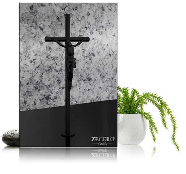 krzyże stojące 1951 czarne stal nierdzewna Zecero