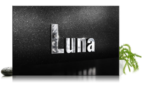 Luna poler litery nagrobne ze stali nierdzewnej oferta