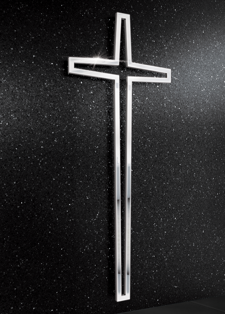 Elegancki krzyż wiszący ze stali nierdzewnej, nowoczesny design